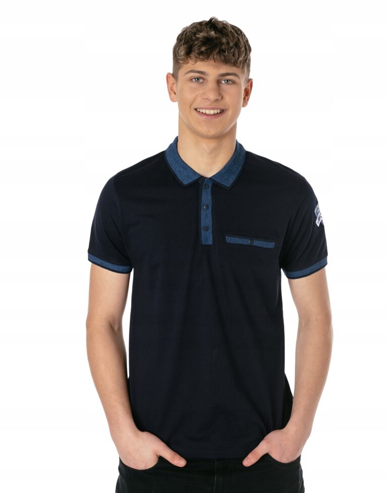 Koszulka Polo Męska Bawełniana Polówka 1108-10 r L