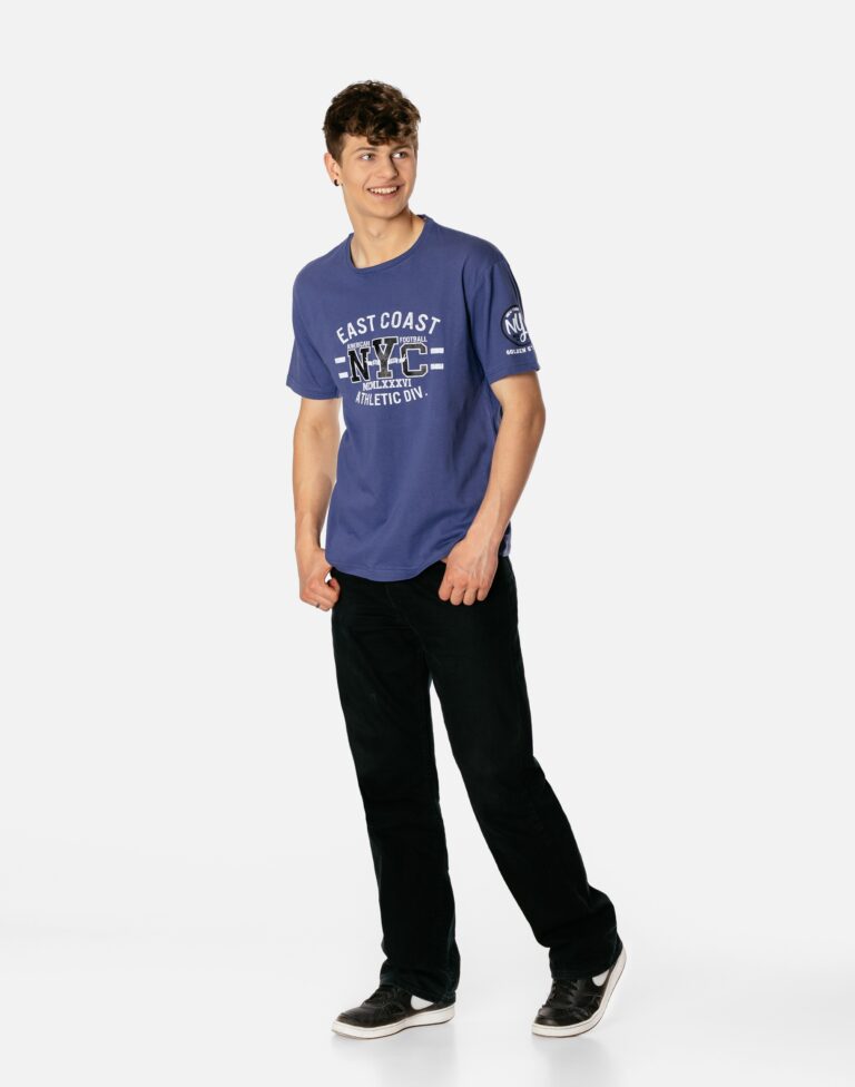 Koszulka Męska Podkoszulek T-shirt Top KR06-7 r L