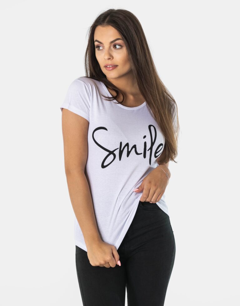 Koszulka Bluzka Damska z Krótkim Rękawem 469-1 XL