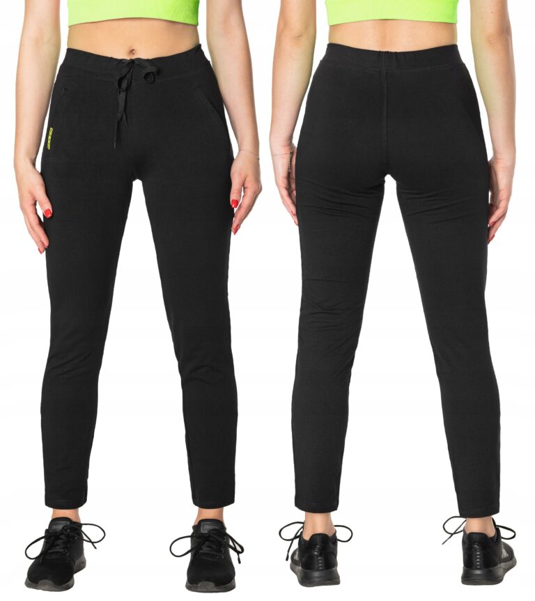 Sportowe Spodnie Dresowe Damskie Dresy 46983-1 r M