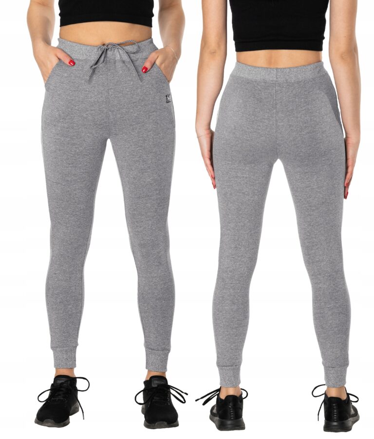 Sportowe Spodnie Dresowe Damskie Dresy 46024-3 XXL