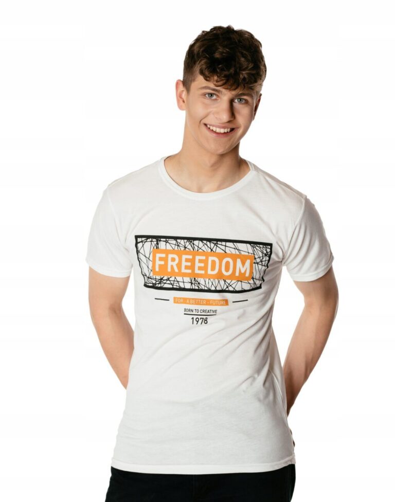 Koszulka Podkoszulek T-shirt Męski Shirt KM26-8 L