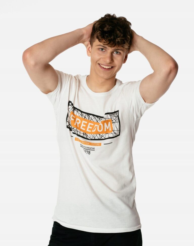 Koszulka Podkoszulek T-shirt Męski Shirt KM26-8 L
