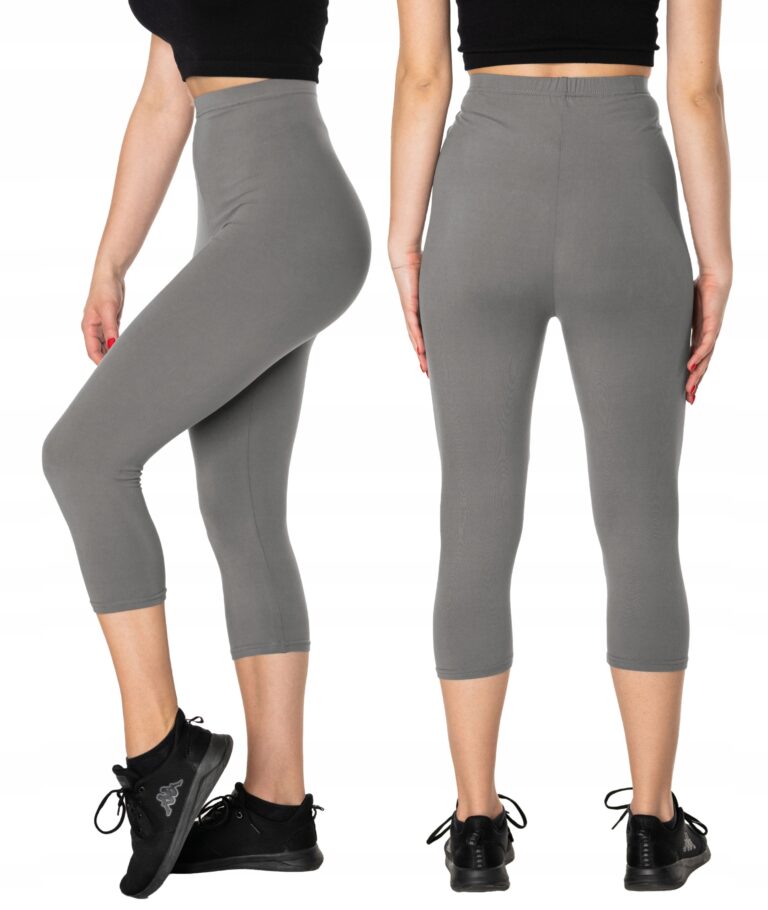 Duże Legginsy Getry Damskie Bambusowe 715-7 r XXL