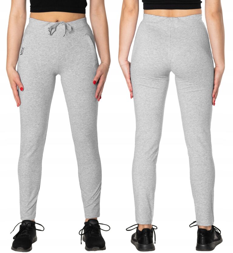 Sportowe Spodnie Dresowe Damskie Dresy 46978-4 XXL