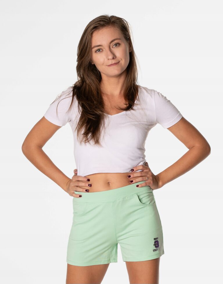 Krótkie Spodenki Szorty Sportowe Damskie 46940-1 L