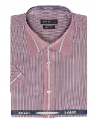 Wiśniowy w delikatny prążek 02