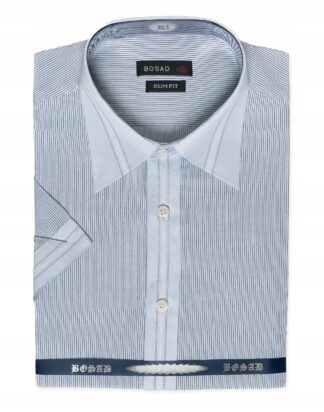 Błękitny w delikatny prążek 01