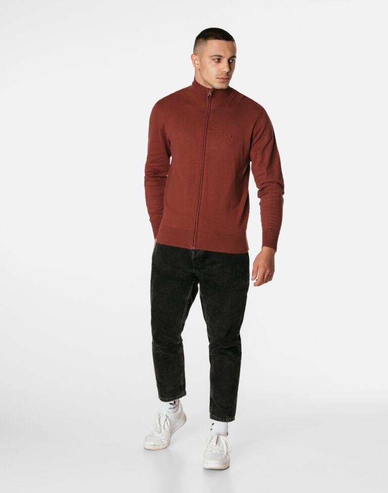 Sweter Męski Rozsuwany Półgolf Golf S3S C123 r XL