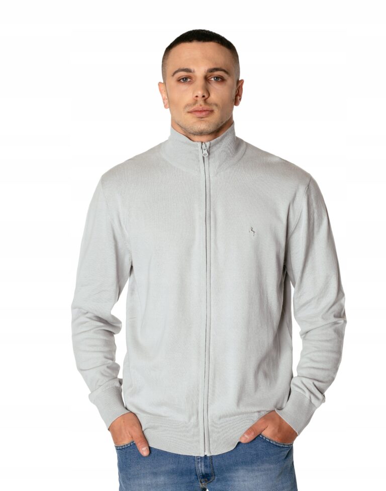 Sweter Męski Rozsuwany Półgolf Golf S3S C116 r XL