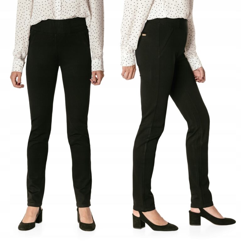 Eleganckie Spodnie Cygaretki Damskie Rurki BG03 42