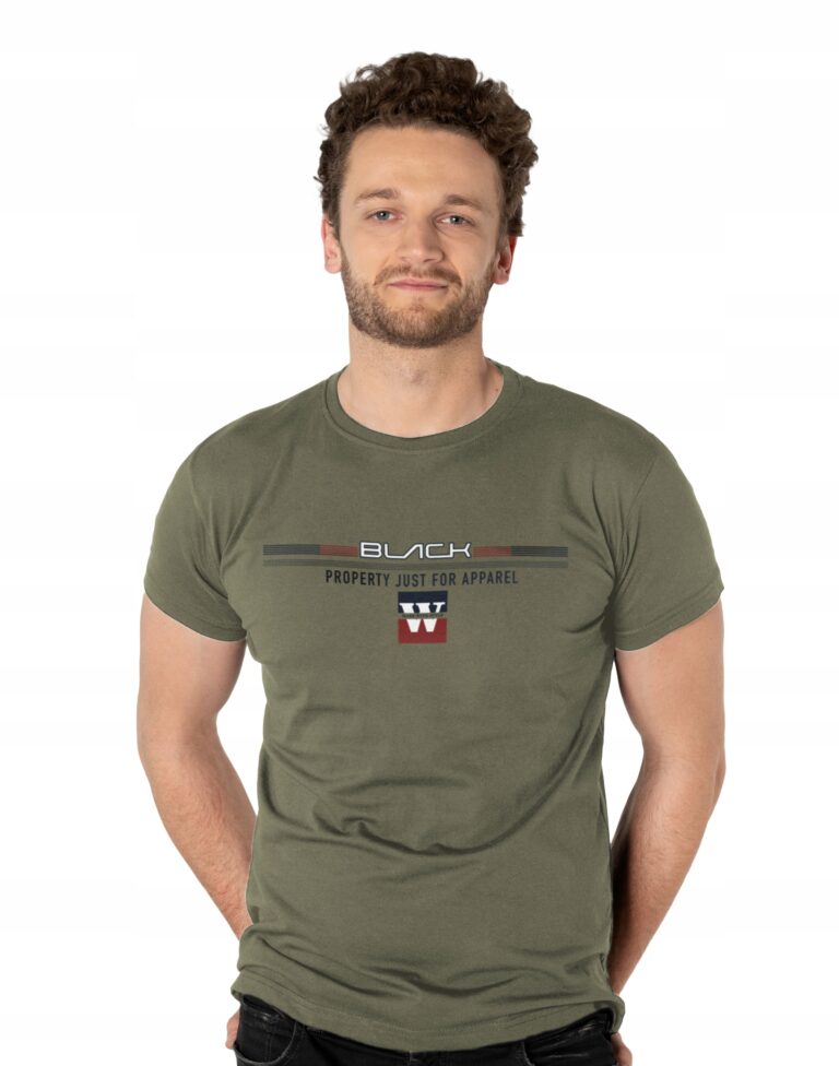 Duży Podkoszulek Koszulka T-shirt Męski Bawełniany Duże Rozmiary 3004-5 8XL