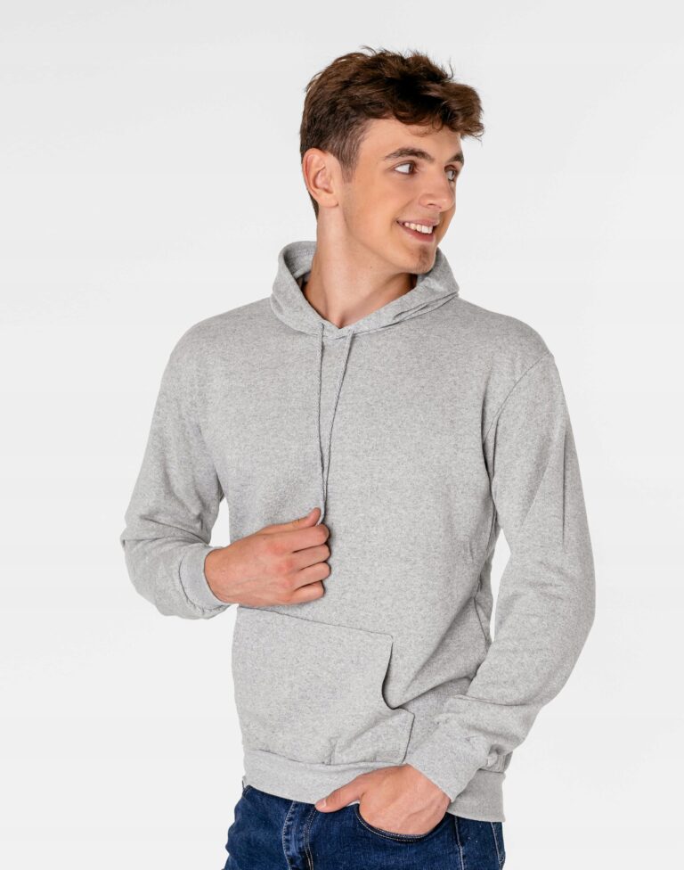 Sportowa Bluza Dresowa Męska Kangurka Bawełniana Dres z Kapturem 4379-3 XL