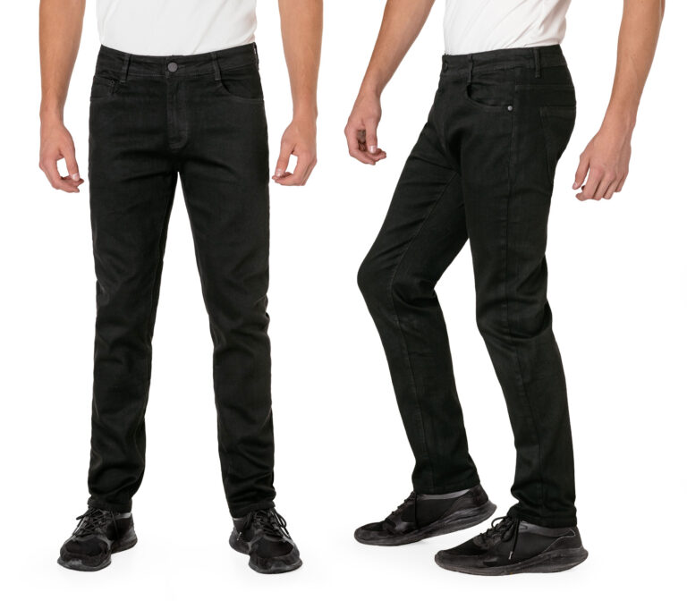 Czarne Spodnie Jeansowe Męskie Texasy Dżinsy Bawełniane Jeans 9675 W30 L32