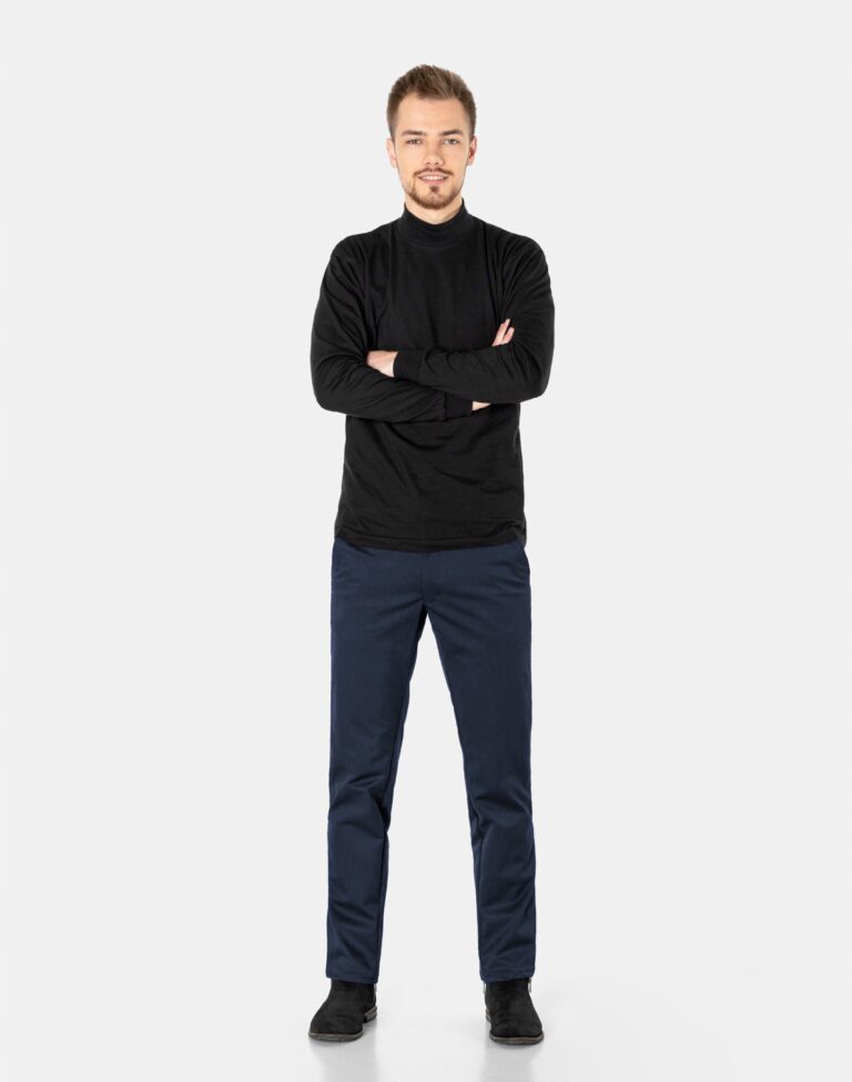 Eleganckie Spodnie Męskie Chino Wizytowe Bawełniane Materiałowe 4359 W35/34