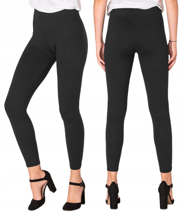 Spodnie Legginsy Getry Sportowe Damskie Cienkie Leginsy Bambusowe 9120-2 XL