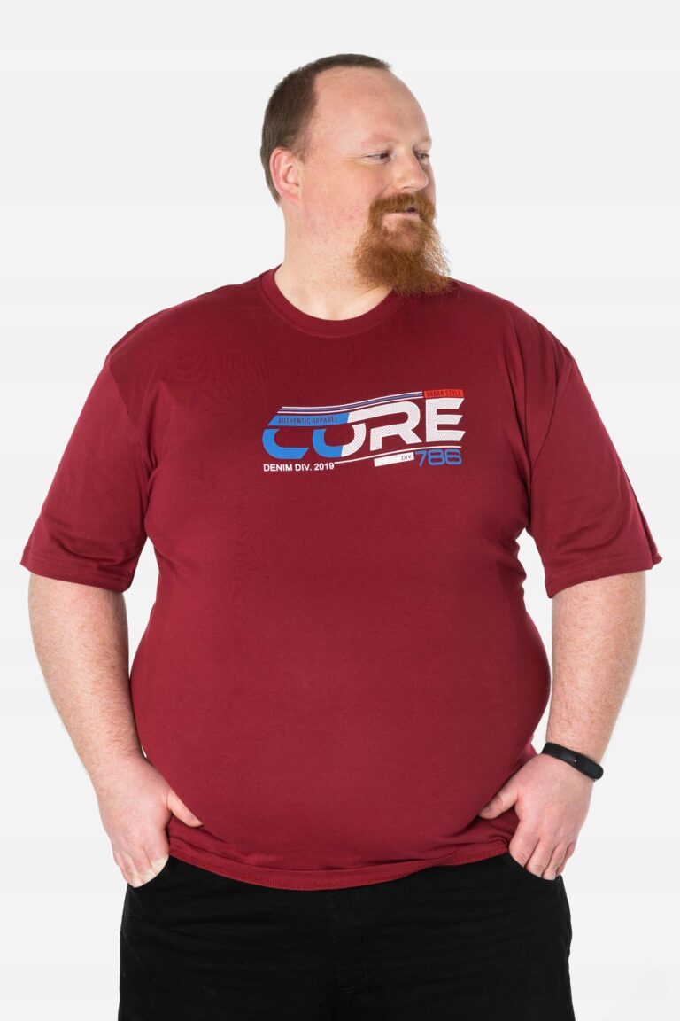 Duży Podkoszulek Koszulka T-shirt Męski 2560-8 4XL