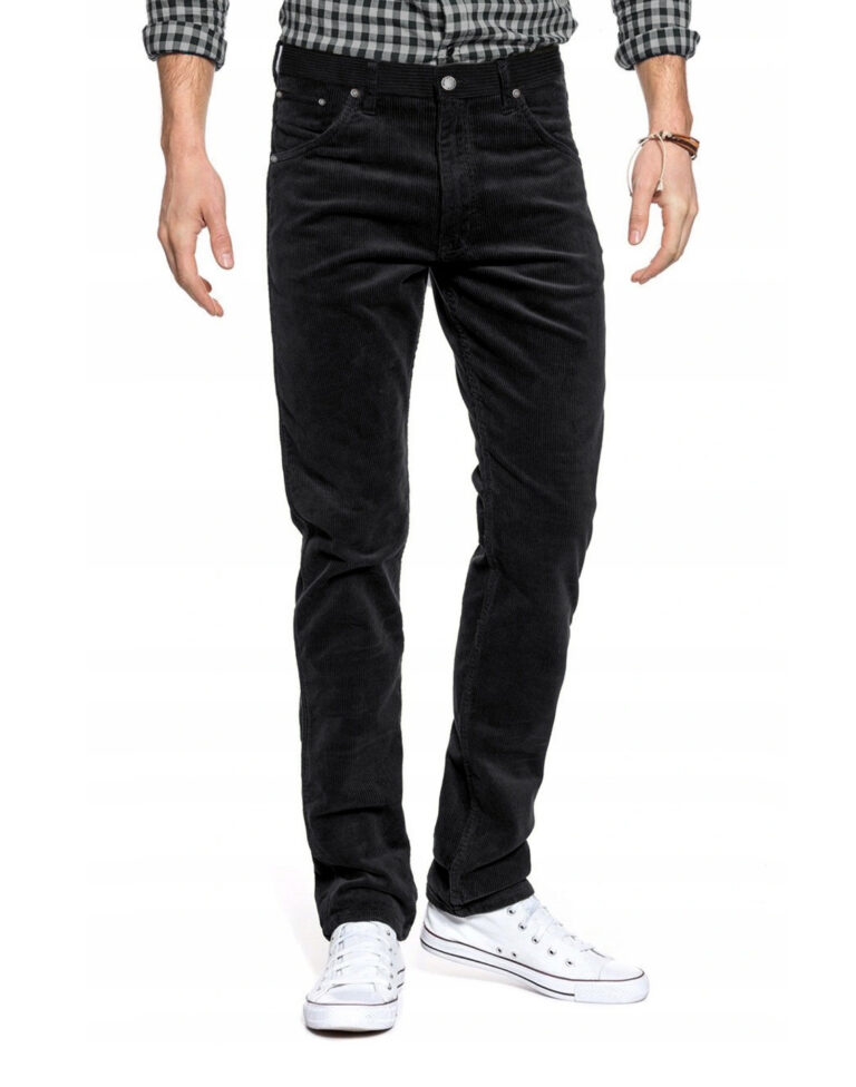 Duże Ciepłe Spodnie Męskie Sztruksowe Grube Sztruksy Bawełniane T02 W40 L32