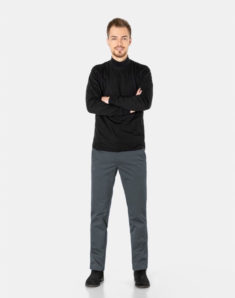 Eleganckie Spodnie Męskie Chino Wizytowe Bawełniane Materiałowe 43539 39/34