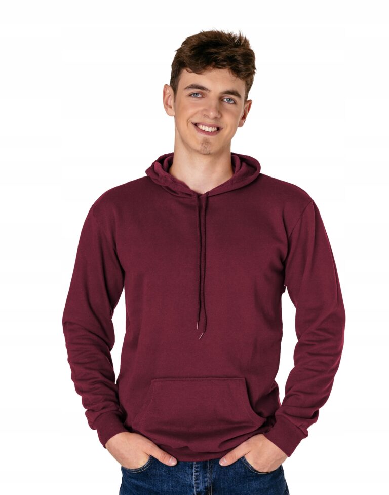 Sportowa Bluza Dresowa Męska Kangurka Bawełniana Dres z Kapturem 4379-4 r M