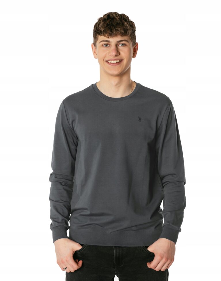 Bluza Koszulka Męska Bawełniana Podkoszulek Tshirt Długi Rękaw K17-3 XXL