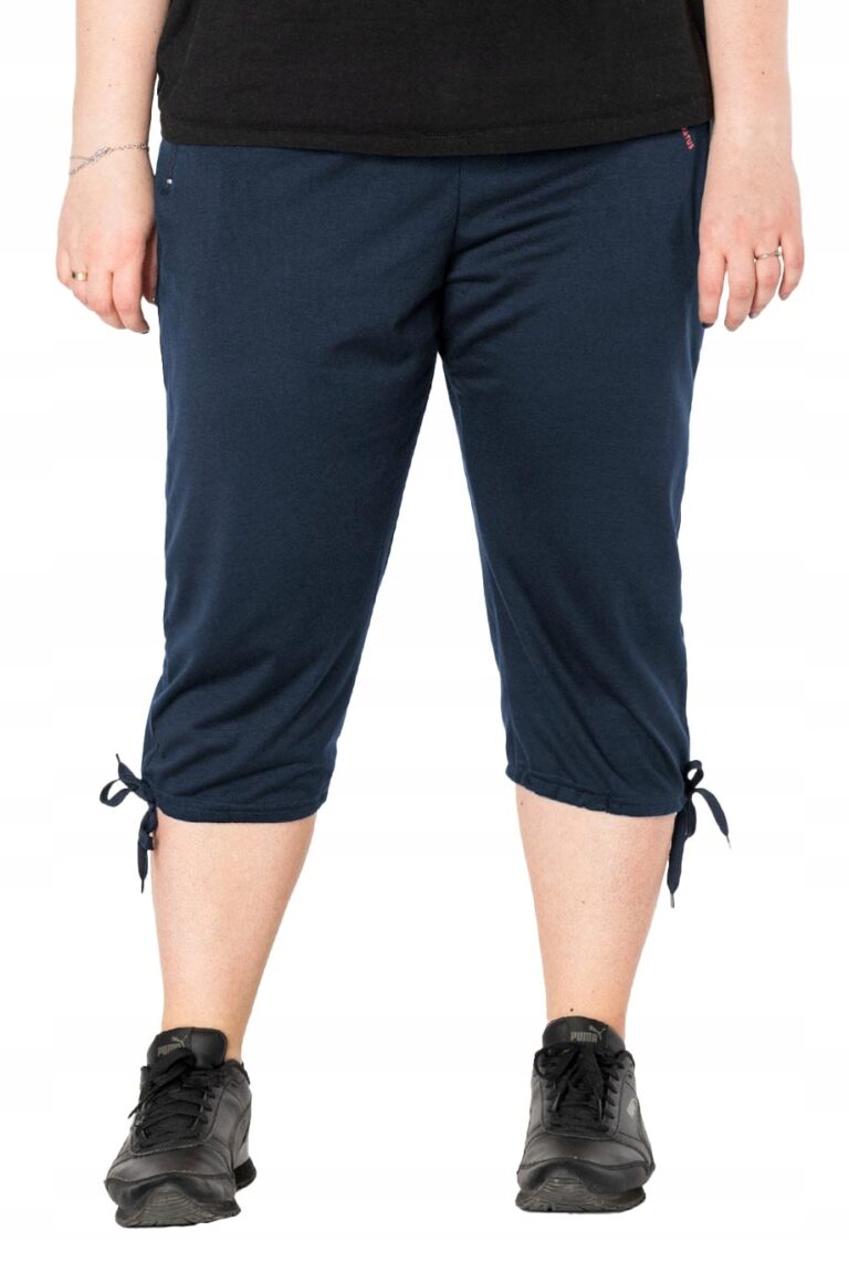 Duże Krótkie Spodenki Damskie Rybaczki 8162-4 5XL