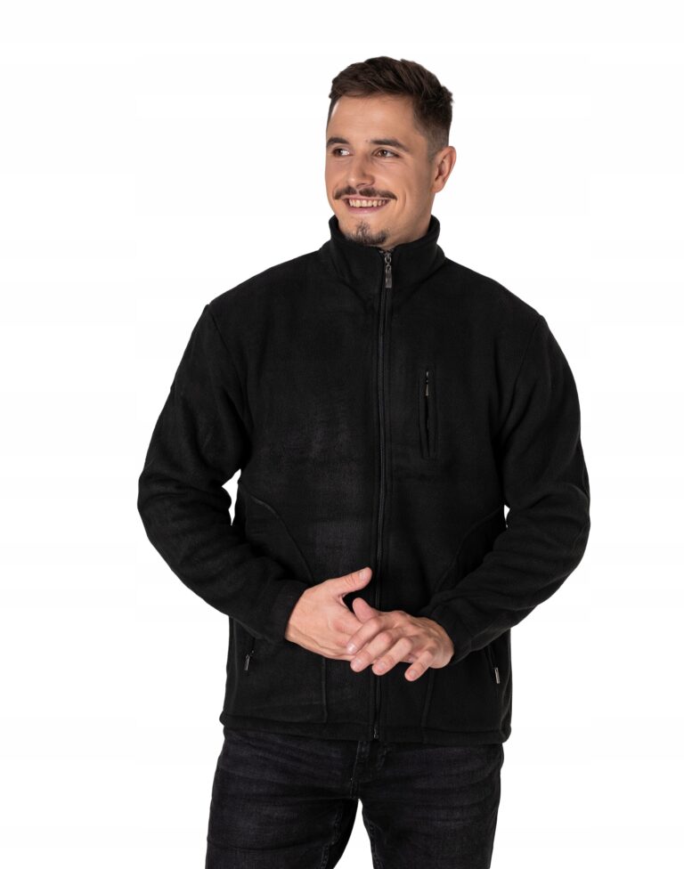 Ciepła Bluza Polarowa Męska Zimowa Rozsuwana Polar Męski Zamek 2643-2 3XL