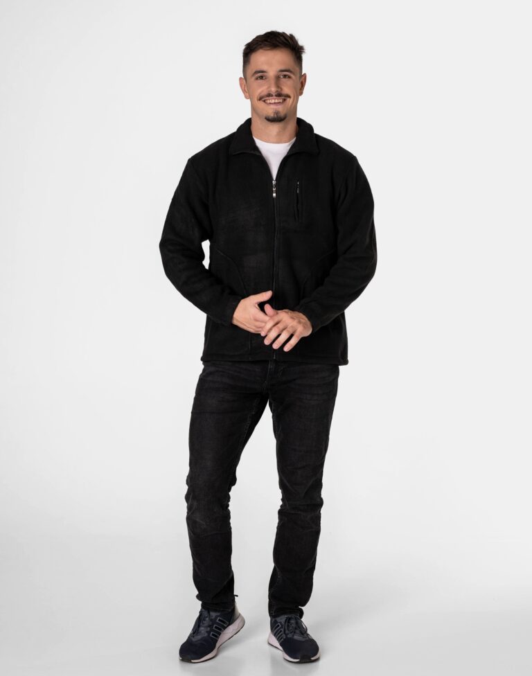 Ciepła Bluza Polarowa Męska Zimowa Rozsuwana Polar Męski Zamek 2643-2 3XL