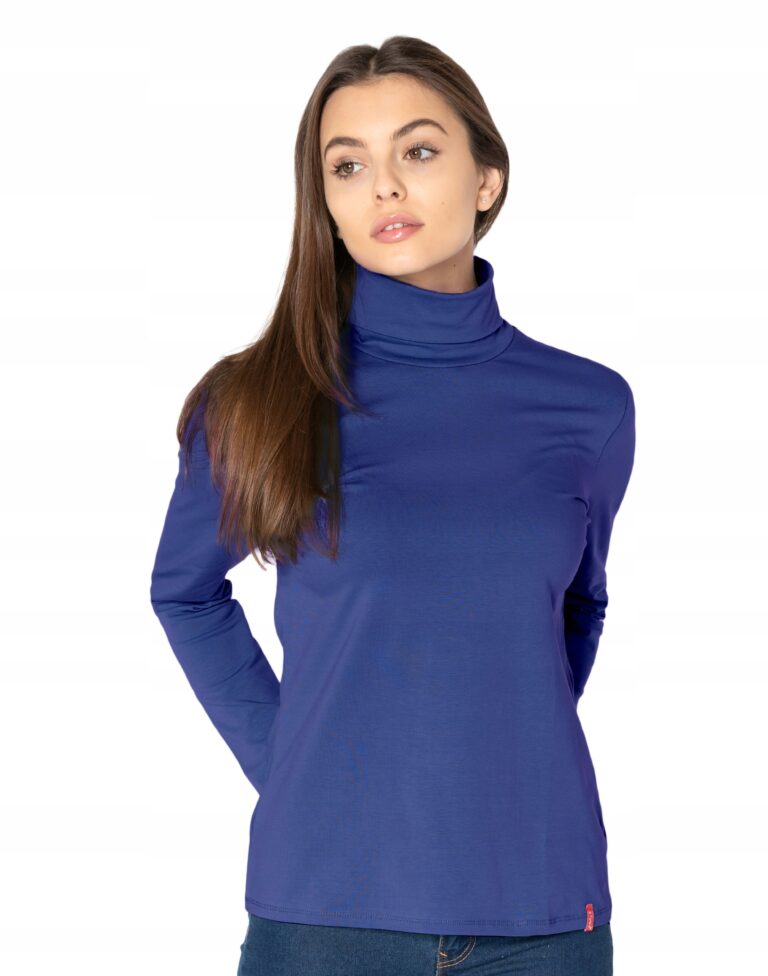 Golf Damski Cienki Sweter Golfy 8112-19 r M/L