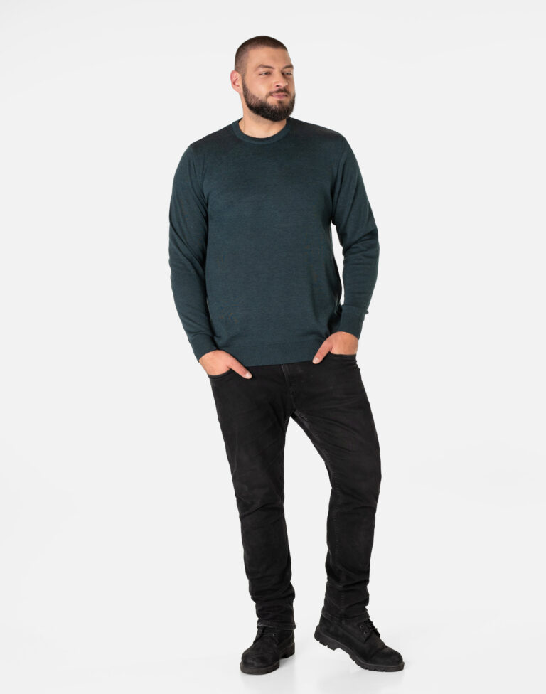 Elegancki Cienki Sweter Męski Półgolf Duży Gładki Swetr Pół Golf 8021-8 4XL