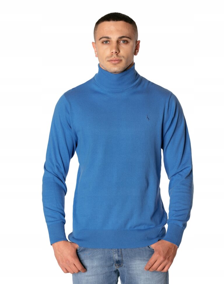 Elegancki Cienki Sweter Męski Golf S2S YTFC-4 r L