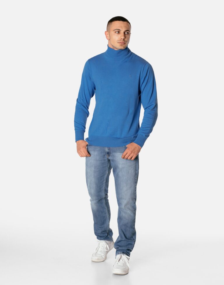 Elegancki Cienki Sweter Męski Golf S2S YTFC-4 r L