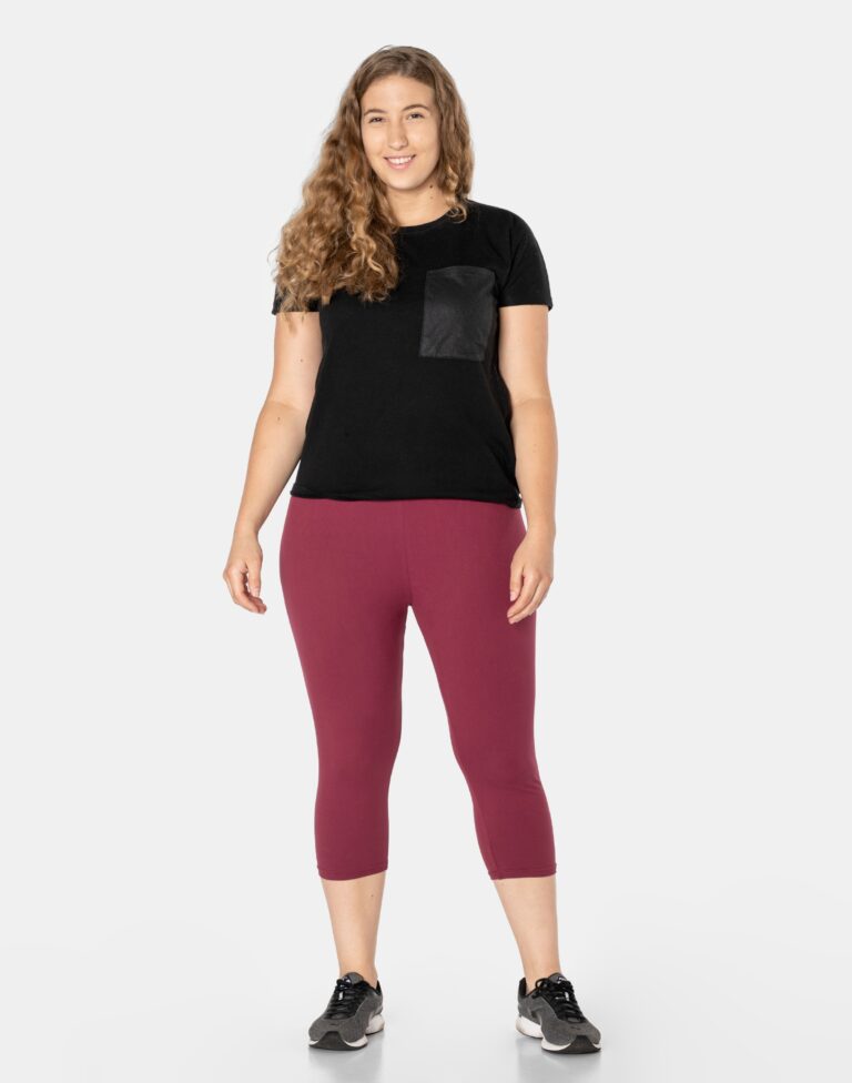 Duże Leginsy Getry 3/4 Damskie Spodnie Legginsy z Włókna Bambusa 733-2 9XL