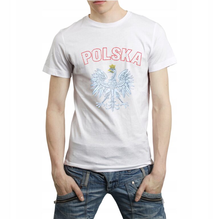 Koszulka Kibica POLSKA Tshirt z Orłem WXM 5XL biał