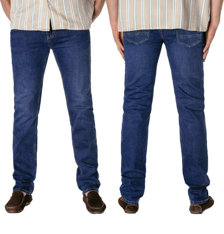 Spodnie Jeansowe Granatowe Dżinsowe Męskie Dżinsy Texasy Jeans 5612 W37 L30