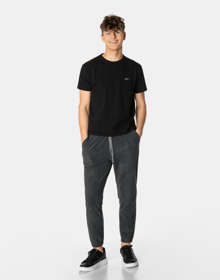 Grube Ciepłe Spodnie Polarowe Dresowe Męskie Dresy z Polaru 3801-01 r XL