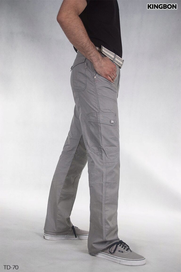 Cienkie spodnie męskie bojówki KINGBON TD70 86cm