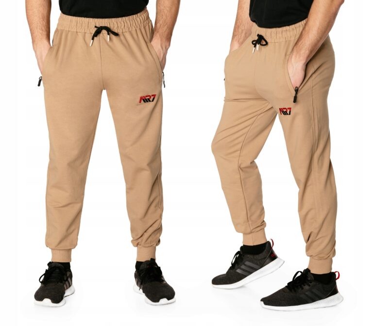 Sportowe Spodnie Dresowe Męskie Dresy Treningowe ze Ściągaczem 5497-5 r XXL