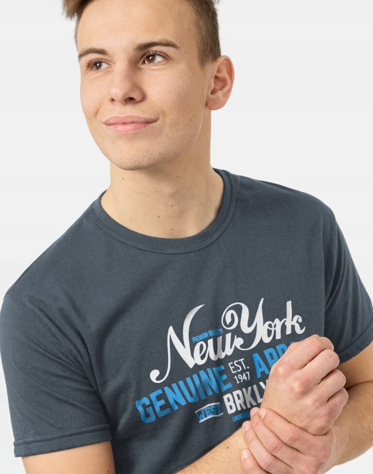 Duża Koszulka Podkoszulek Tshirt Męski KM16-3 3XL