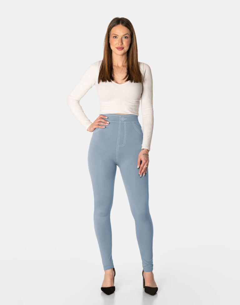 Spodnie Damskie Legginsy Getry Jegginsy Rurki Wysoki Stan 2023969-1 3XL