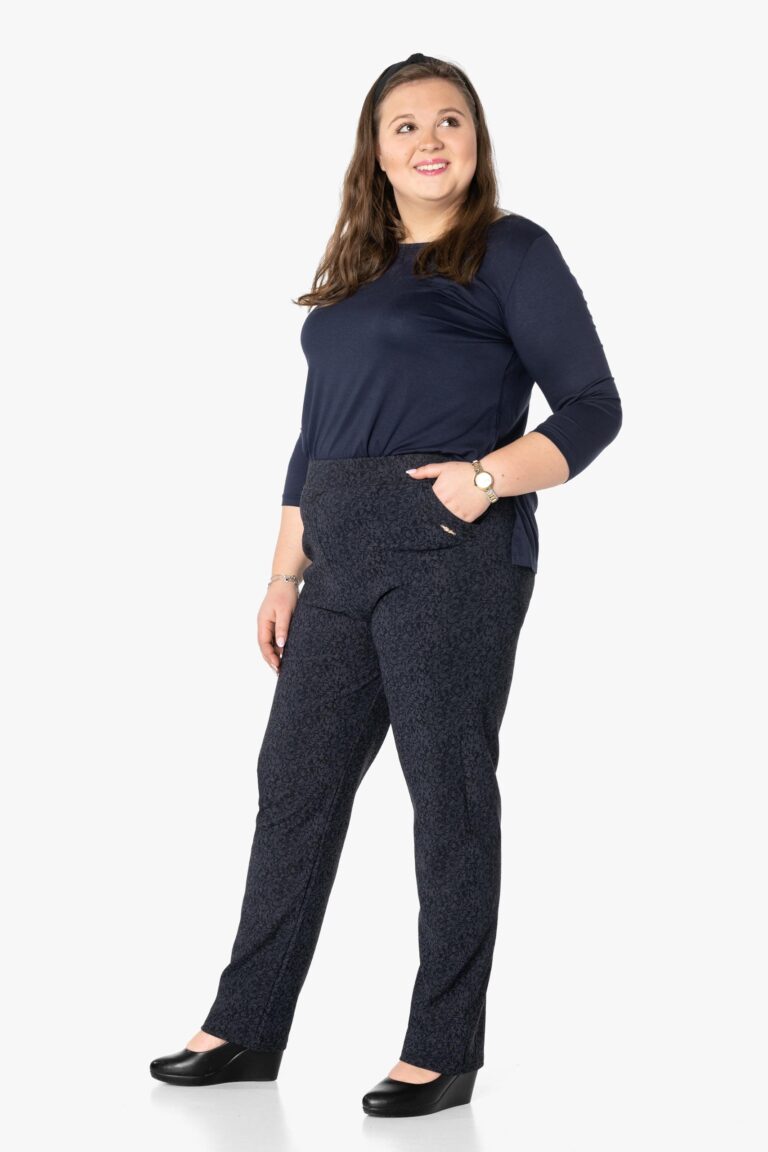 Spodnie Damskie Cygaretki Duże Rozm W202-2 6XL/7XL