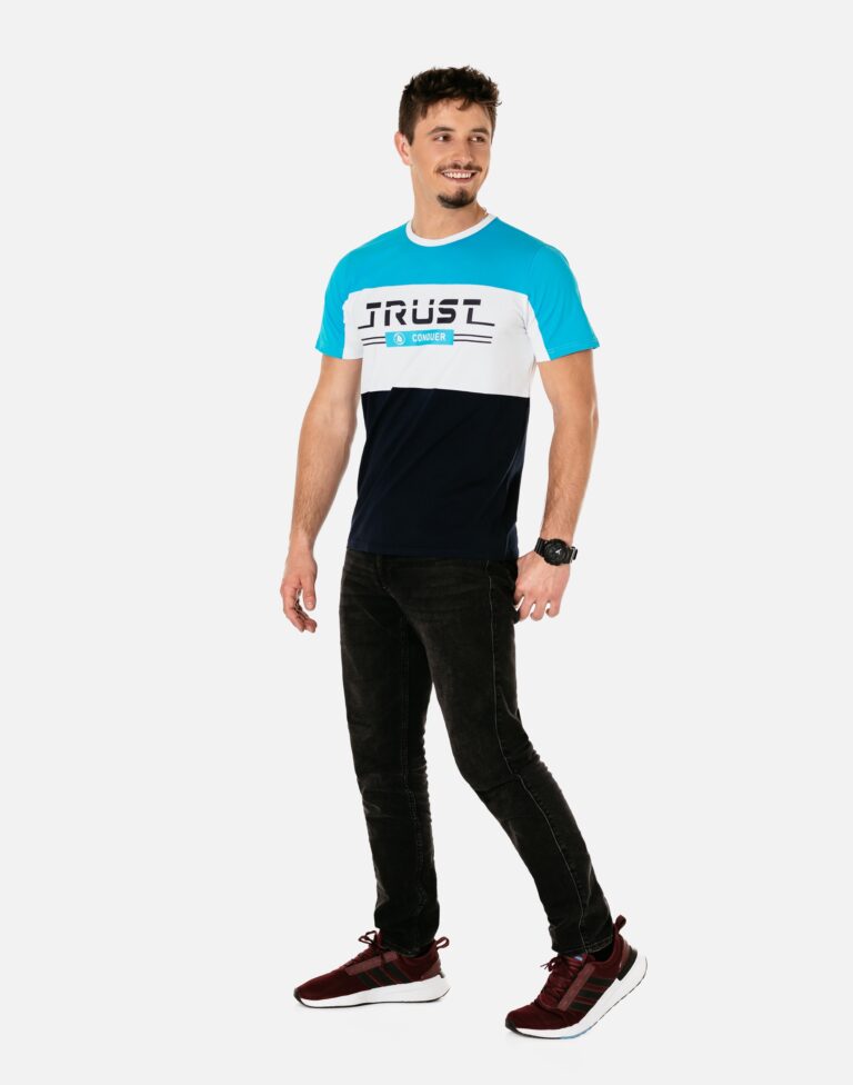 Tshirt Podkoszulek Koszulka Krótki Rękaw T-shirt Męski Bawełniany 16574-4 L