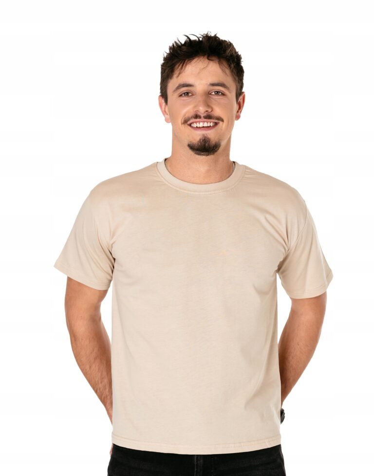 Koszulka Podkoszulek Tshirt Męski Gładki Bawełniany Krótki Rękaw TS04-6 XL