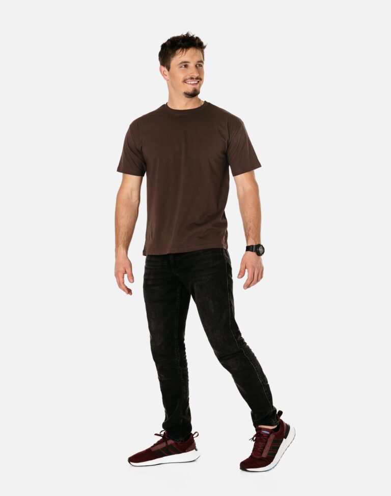 Koszulka Podkoszulek Tshirt Męski Gładki Bawełniany Krótki Rękaw TS04-5 r L