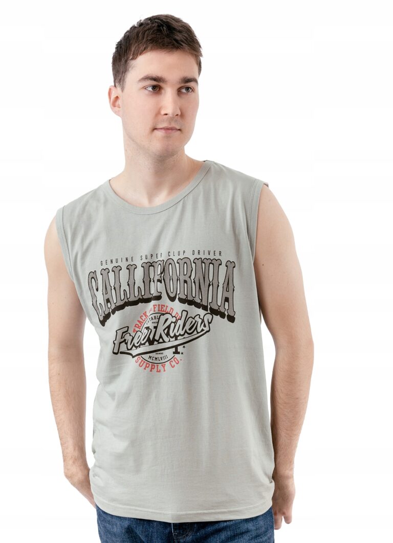 Koszulka Męska Bez Rękawów Tank Top 858-7 r L