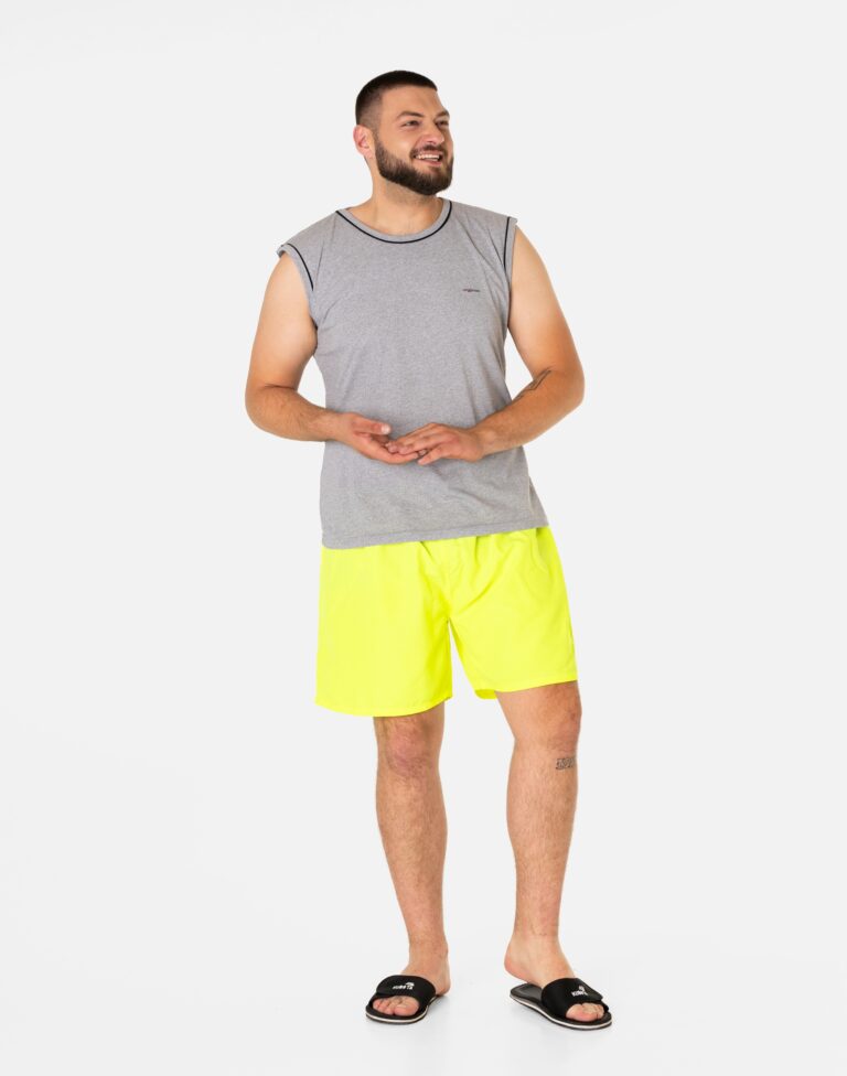 Krótkie Spodenki Kąpielowe Plażowe Kąpielówki Męskie Szorty Lato F838-3 4XL