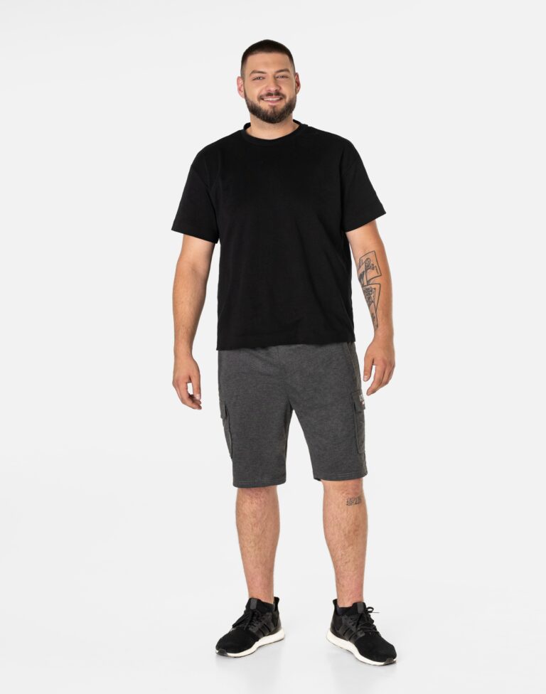 Krótkie Spodnie Spodenki Dresowe Męskie Dres Sportowe Treningowe 6647-3 XXL