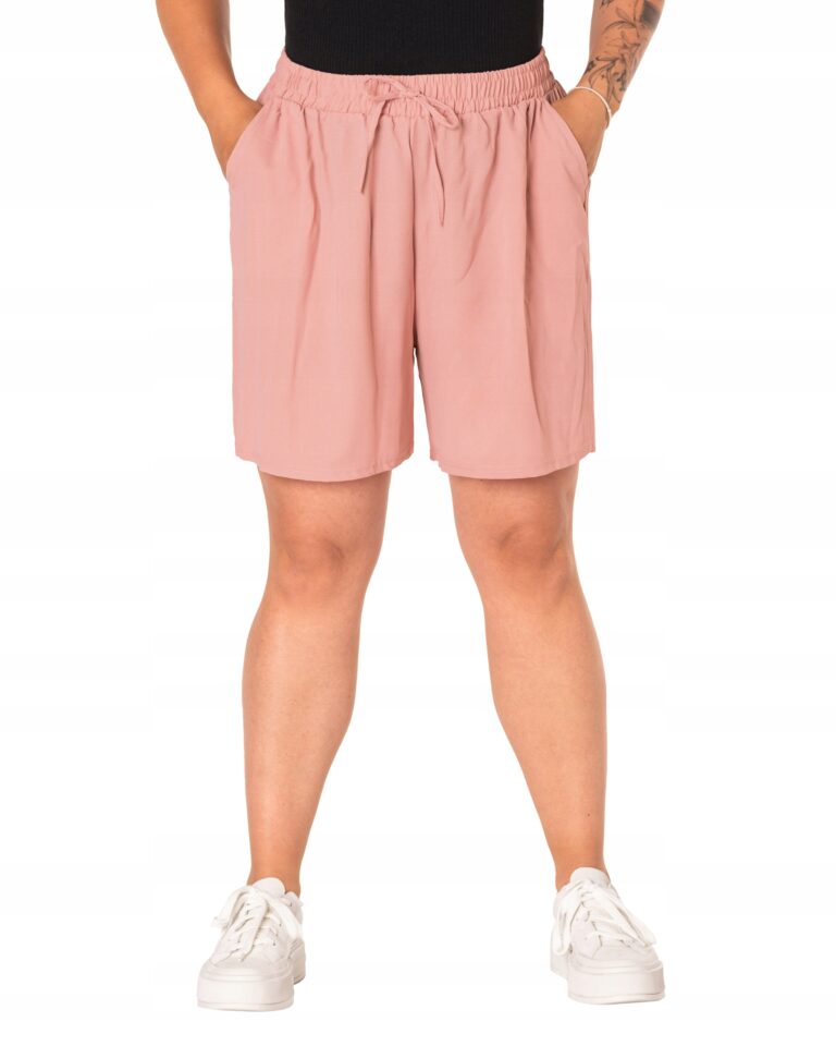 Duże Cienkie Przewiewne Krótkie Spodenki Szorty Damskie Lato K199-5 5XL/6XL