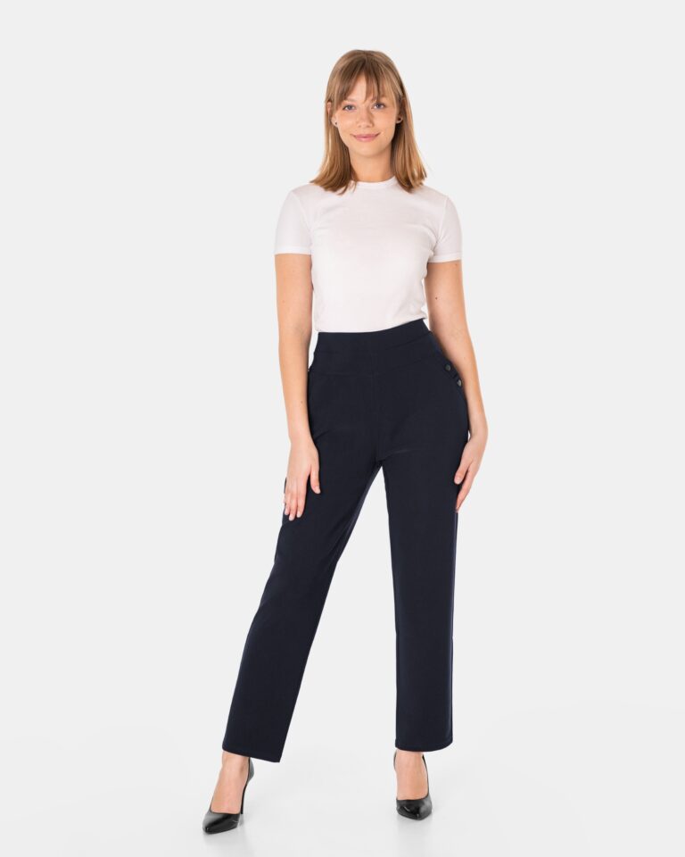 Eleganckie Duże Wizytowe Spodnie Cygaretki Damskie Wysoki Stan 5638-2 r 9XL