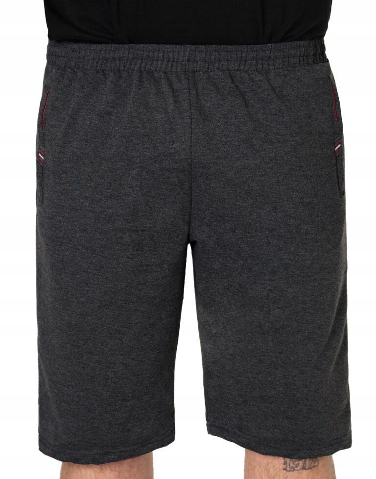 Krótkie Spodnie Spodenki Dresowe Męskie Szorty Dresy Sportowe 66498-03 4XL